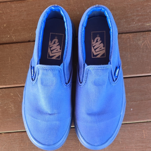 Vans Shoes - Vans Blue Slip-On Shoes